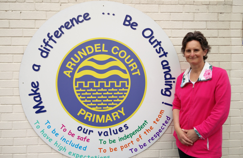 Flick Drummond at Arundel Court School