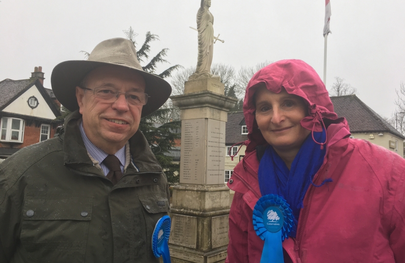 Flick and Cllr David Evans