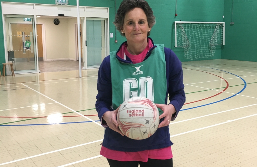 Flick plays netball